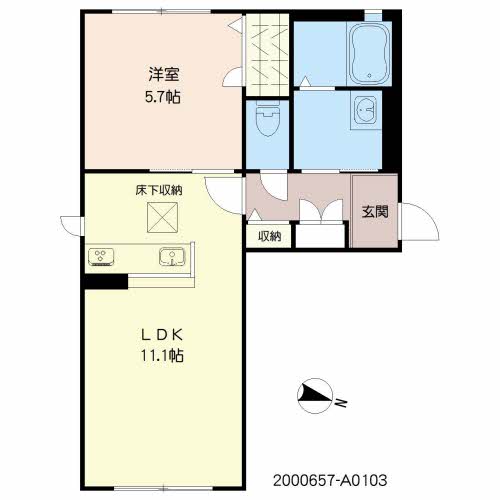 エアホルク　ヴィラ　Ａ棟　＊＊A0103-2