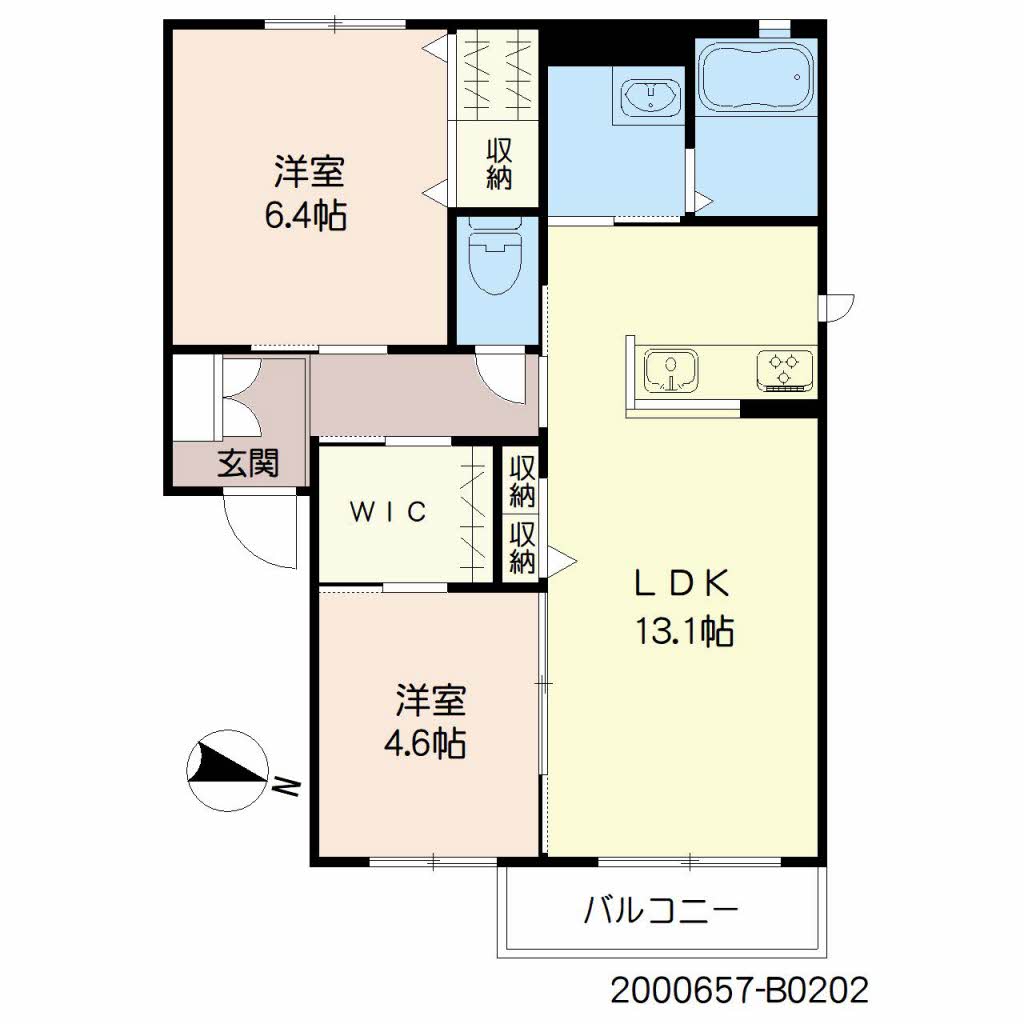 エアホルク　ヴィラ　Ｂ棟　＊＊ B0202号-16
