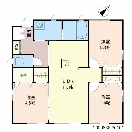 シャーメゾン幸　Ｂ棟　＊＊-2