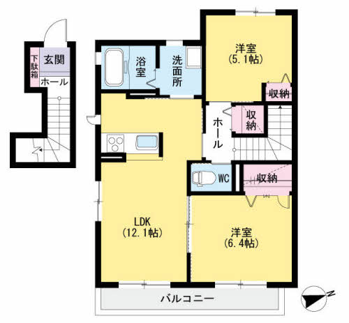 シャーメゾンＨＩＫＡＲＩ　Ⅱ　Ｂ棟　＊ B0202号-2