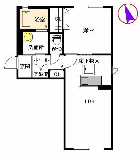 プロヌーブ柿園町　Ｂ棟　＊＊ B0101号-6