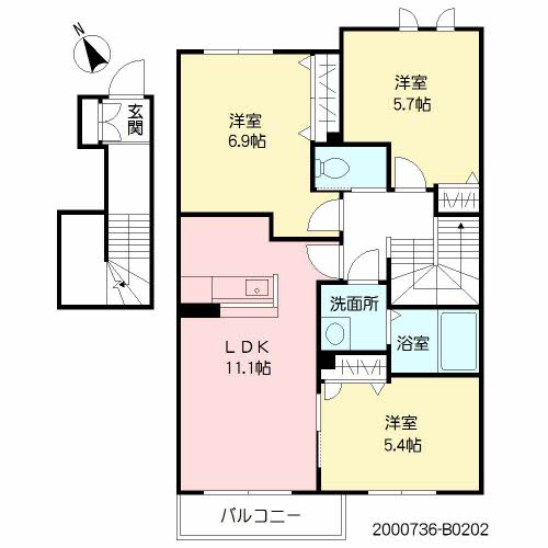 サンミズハ　Ｂ棟　＊B0202-2