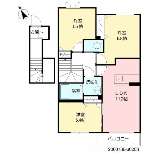 サンミズハ　Ｂ棟　＊B0203-2