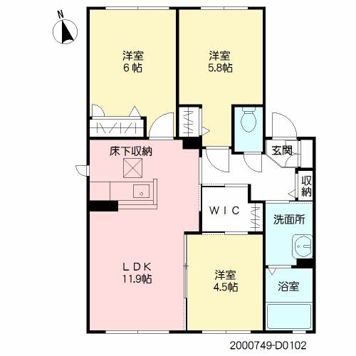 ソフィア梶尾　Ｄ棟　＊D0102-2