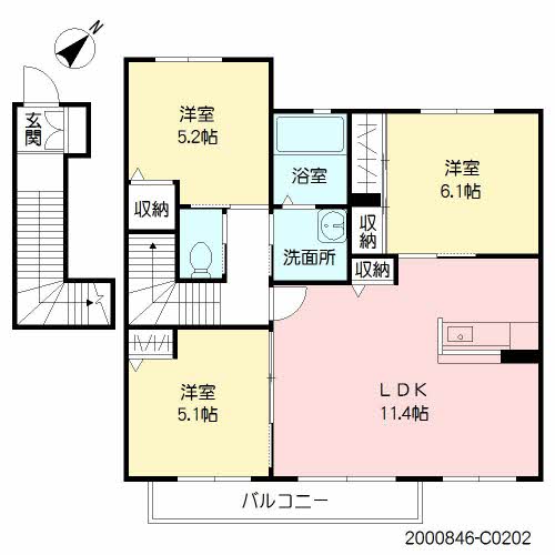 エアホルク　ヴィラ　Ｃ棟　＊＊C0202-2
