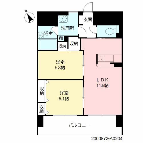 シャーメゾングランドソレイユ門司 ** A0204号-14