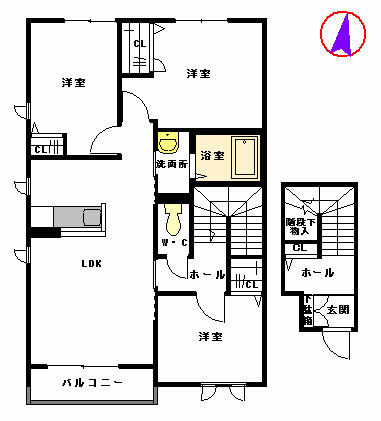 シャーメゾン　エルランド　Ⅱ棟　＊B0201-2