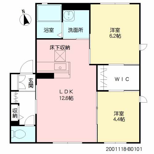 ヴィラ　サニーサイド　Ｂ棟　＊B0101-2