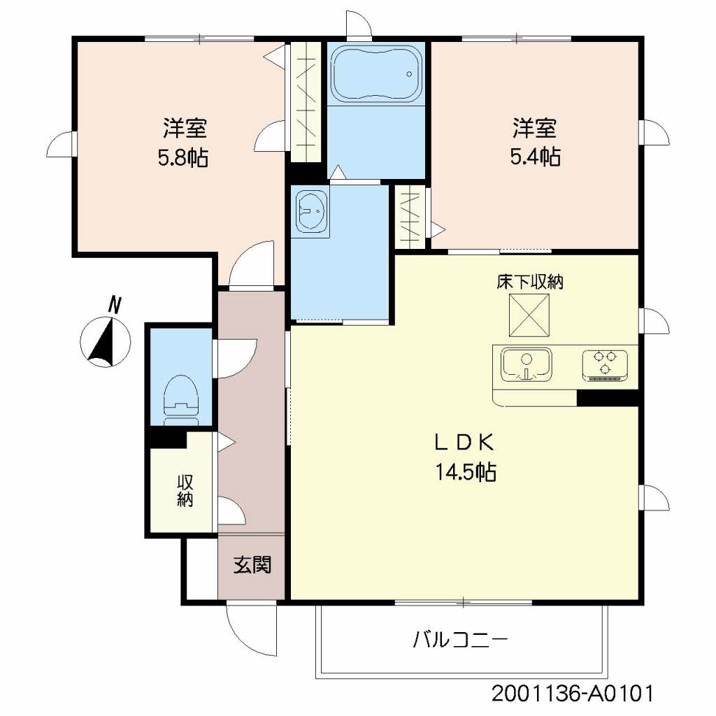 プルミエ２５　Ａ棟　＊＊A0101-2