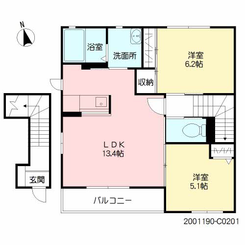 エクラージュ　Ⅲ棟　＊＊ C0201号-5