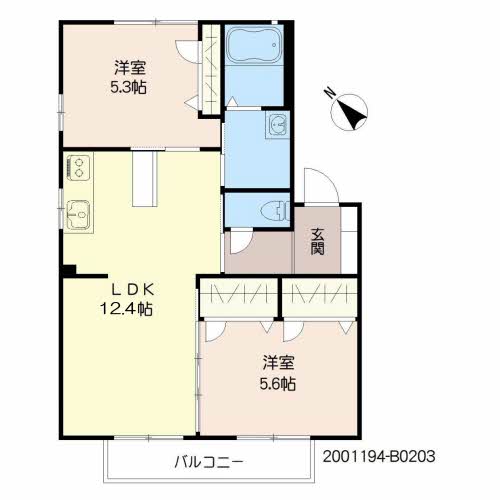 サイドパーク本城Ⅱ　Ｂ棟　＊B0203-1