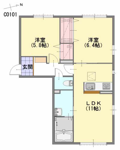 ソシア平尾　Ｃ棟　＊C0101-2