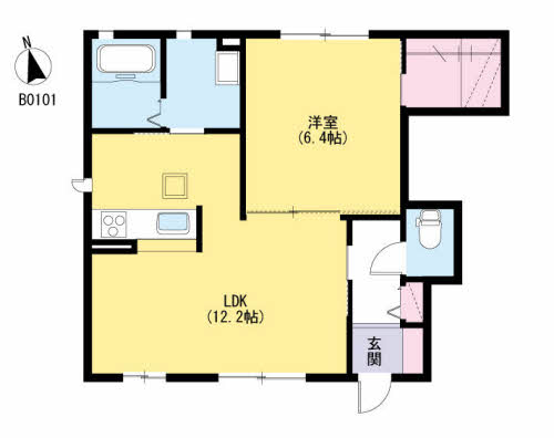 ＫーＳＵＮＳ　Ｂ棟　＊ B0101号-13