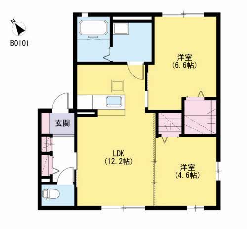 ＦＯＲＥＮＡ　Ｂ棟　＊＊B0101-2