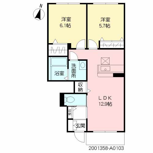 アリアガーデン　Ａ棟　＊＊ A0103号-16