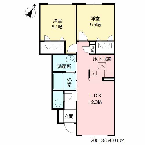 クレストールアベニュー　Ⅲ棟　＊＊ C0102号-15