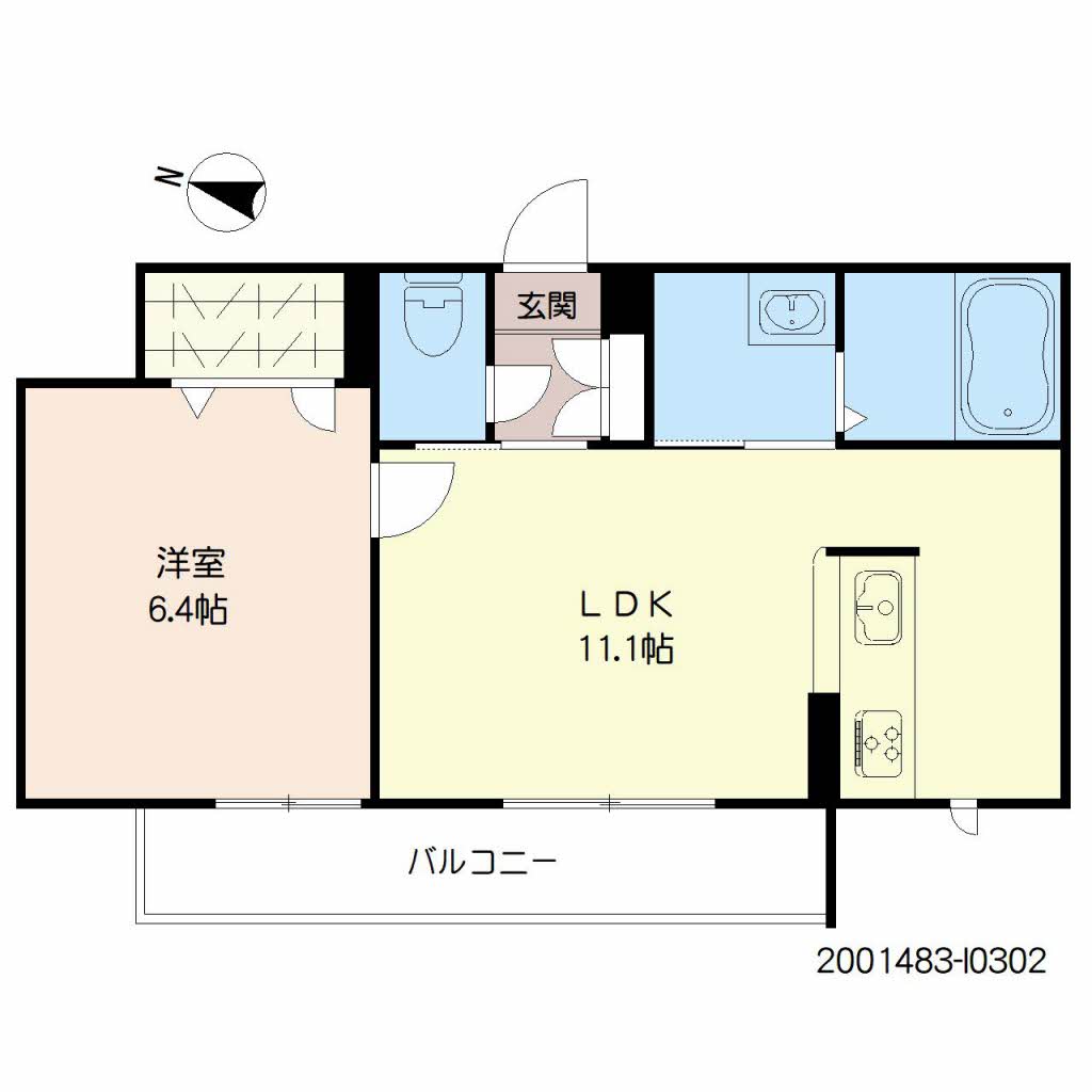 ヴィルヌーブ諏訪野　Ｉ棟　＊＊I0302-2