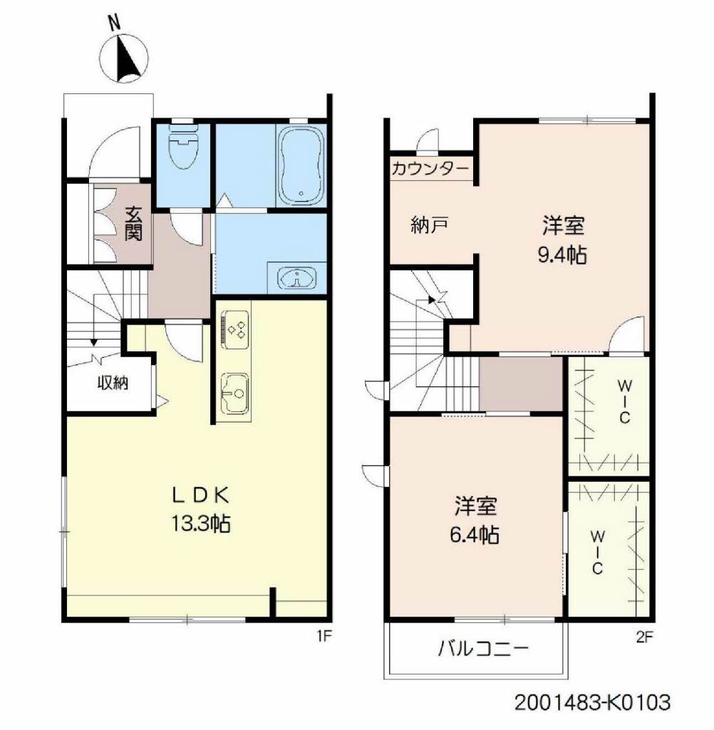 ヴィルヌーブ諏訪野　Ｋ棟K0103-2