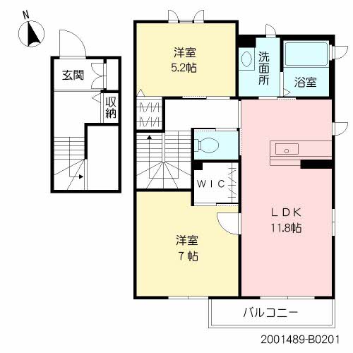 Ｆ・フラッツ鳥栖　Ｅ棟　＊E0201-2