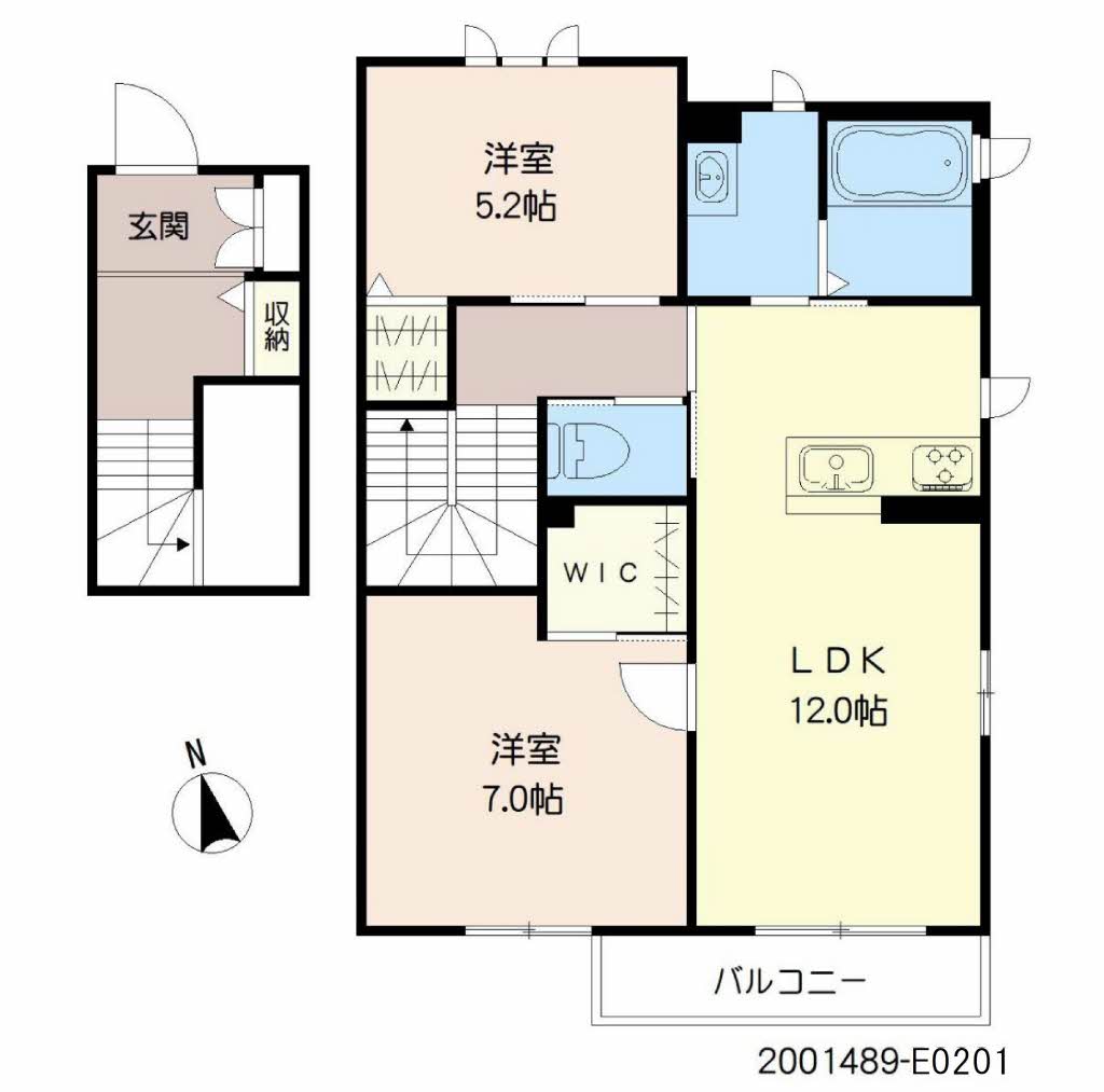 Ｆ・フラッツ鳥栖　Ｅ棟　＊E0201-2