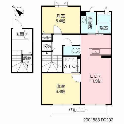 クラヴィエ石坂　Ｄ棟　＊D0202-2