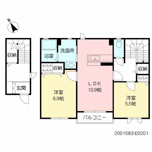クラヴィエ石坂　Ｅ棟　＊E0201-2