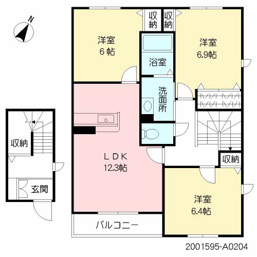 メゾンエイト・半道橋 ** A0204号-2
