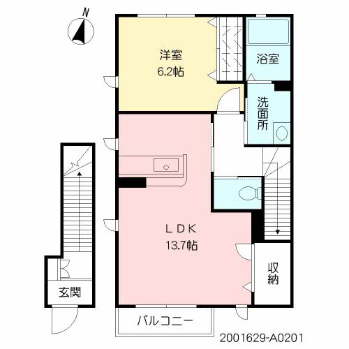 ハナエール　Ｃ棟　＊＊ C0201号-14