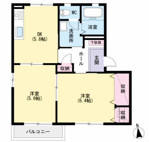 セレクトン　Ｅ棟　＊ E0202号-2