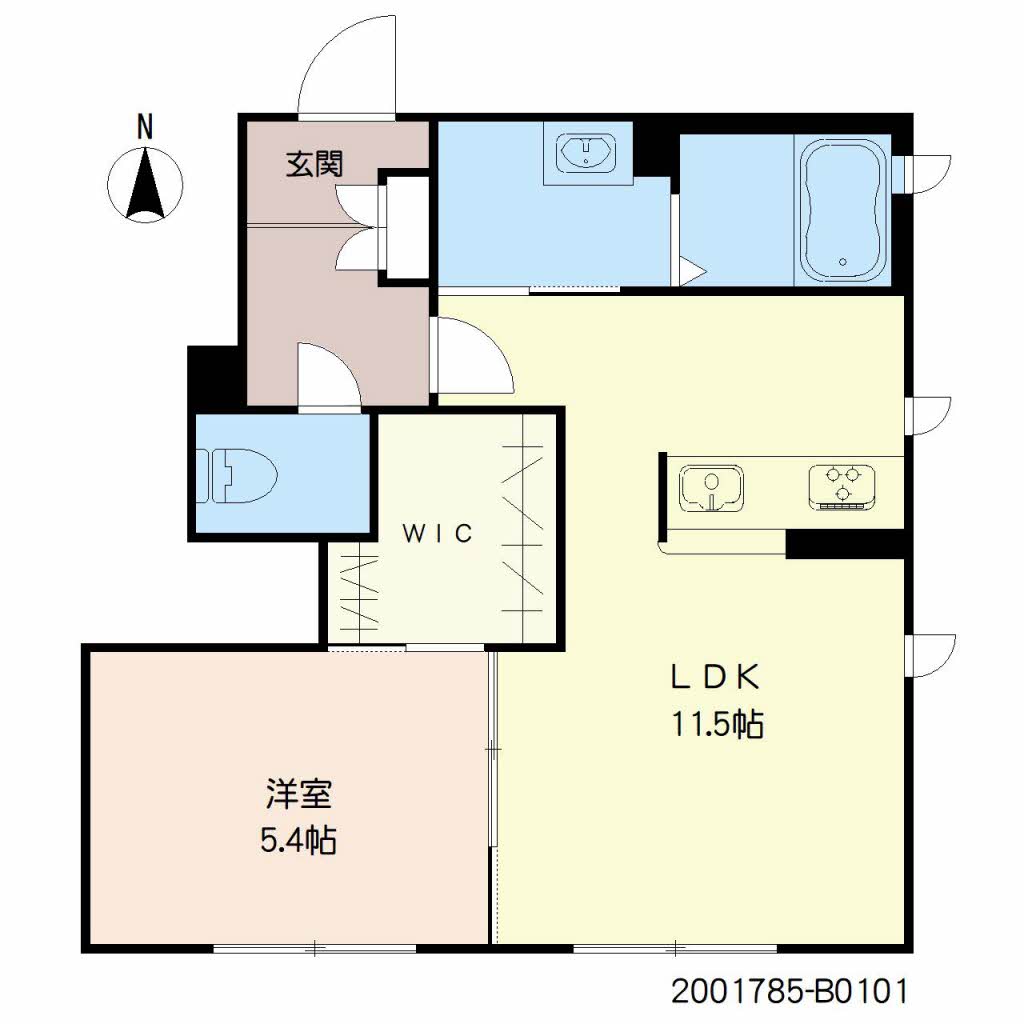 シャーメゾン国分　Ｂ棟　＊＊B0101-2