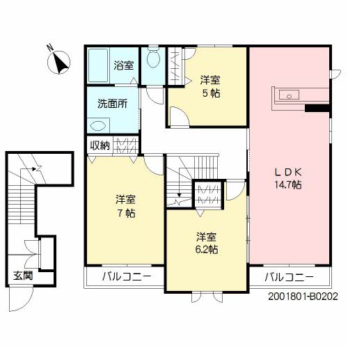 ＮＡＤＹＡ　Ｂ棟　＊＊B0202-2