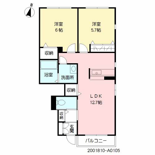 サンロードⅢ　Ａ棟A0105-2