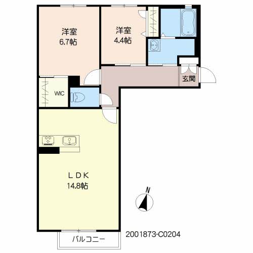 ラフィーネメゾン本町公園　Ｃ棟 C0204号-2