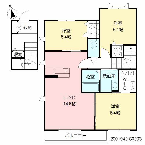 ソレイユ千鳥　Ｃ棟　＊＊ C0203号-16