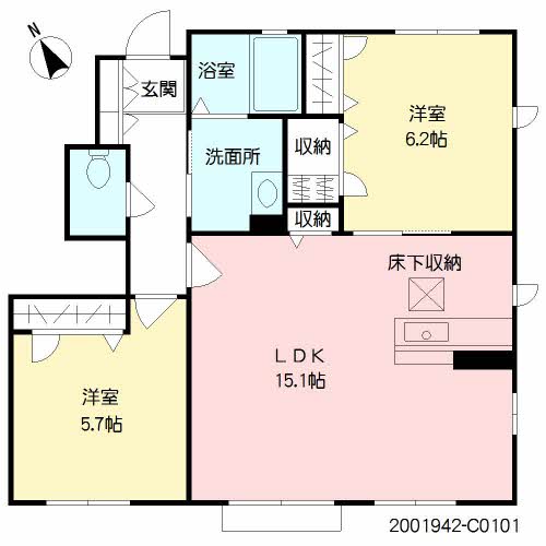 ソレイユ千鳥　Ｃ棟　＊＊ C0101号-16