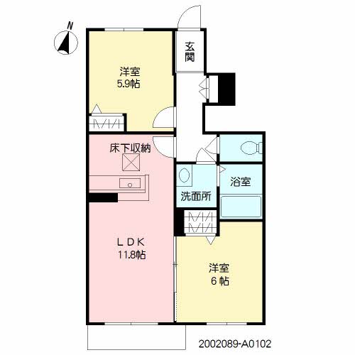 シャーメゾン波多江駅南　Ａ棟A0102-2