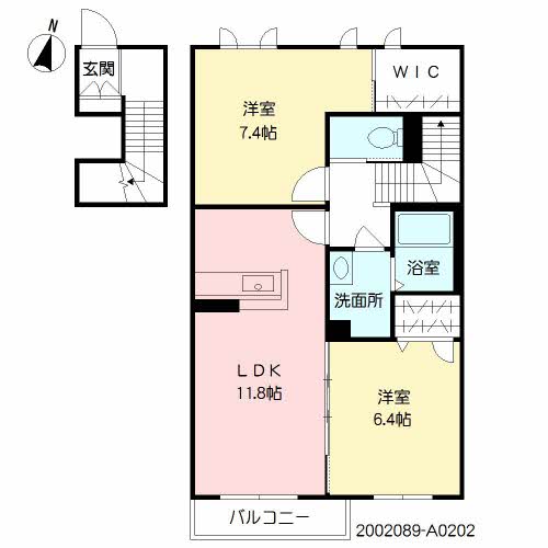 シャーメゾン波多江駅南　Ａ棟　＊A0202-2