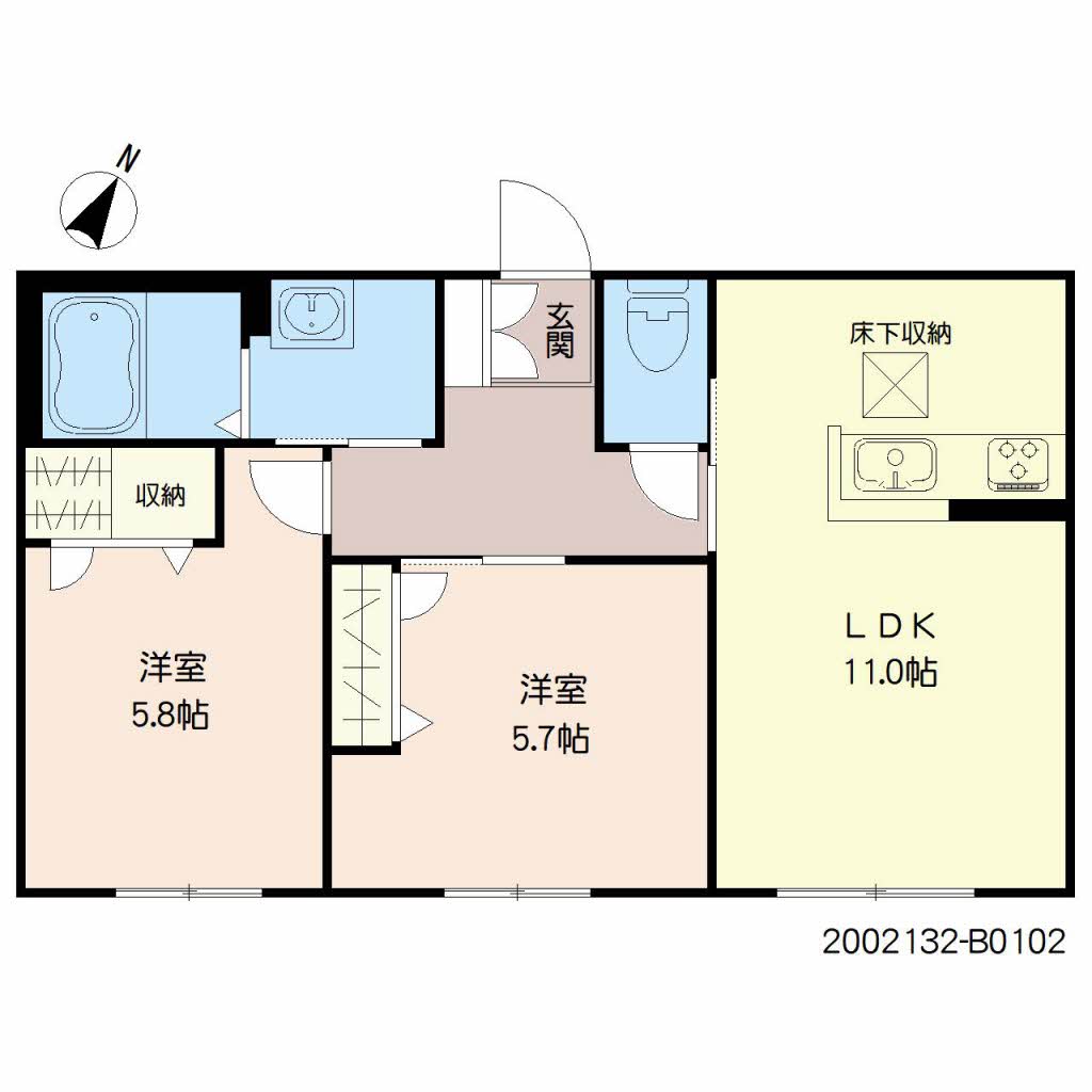 シャーメゾン徳重　Ｂ棟　＊ B0102号-16