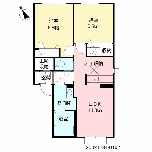 メゾンケイ　Ｂ棟　＊＊ B0102号-16