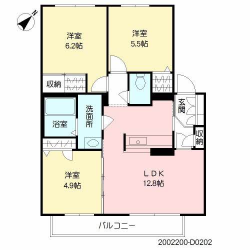 ＦＯＲＥＮＡ　Ｄ棟　＊＊D0202-2