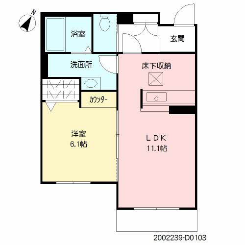 ヴィラウィステリア門司　Ｄ棟　＊D0103-2