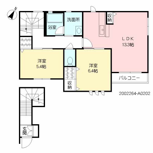 メゾン　Ｈａｒｕｅ＊ A0202号-2