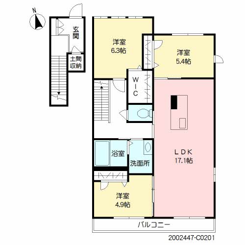 クオーレ西都　Ｃ棟　＊＊C0201-2