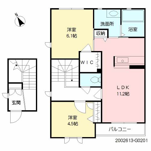 アトレ和泉Ⅱ　Ｇ棟　＊＊ G0201号-2