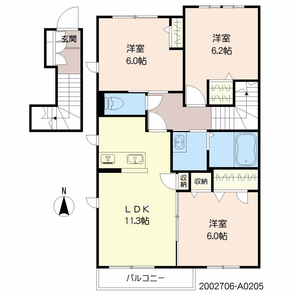プロヌーブ萱方　＊ A0205号-16