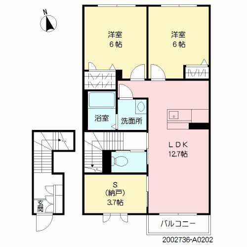 モンフレール亀川　８　＊＊ A0202号-16