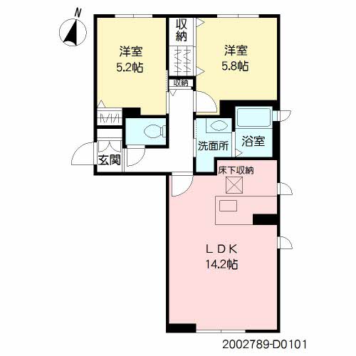 メゾン・ド・アマルフィ Ⅱ棟 D0101号-14