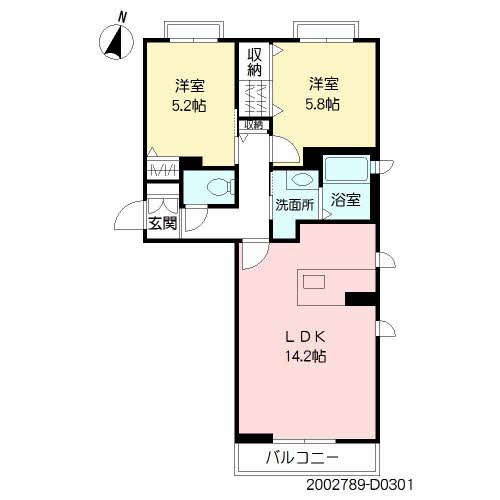 メゾン・ド・アマルフィ　Ⅱ棟　＊＊D0301-2