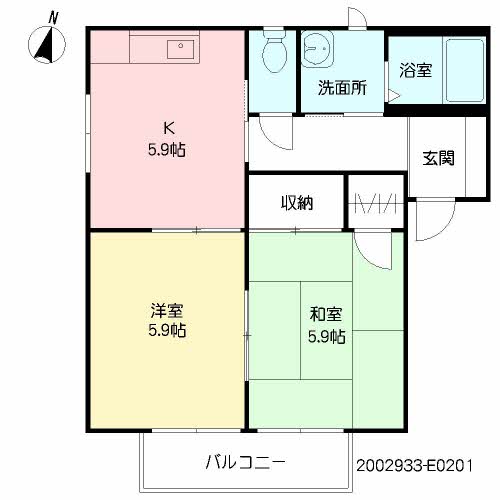 バリュージュ富の原　　Ｅ棟E0201-2