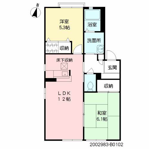 ディアスタウン　Ｂ棟　＊B0102-2